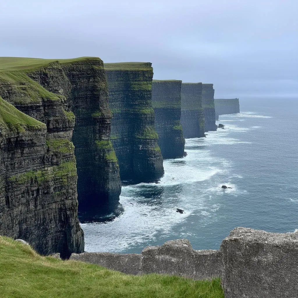 Dramatic Cliffs of Moher in Ireland